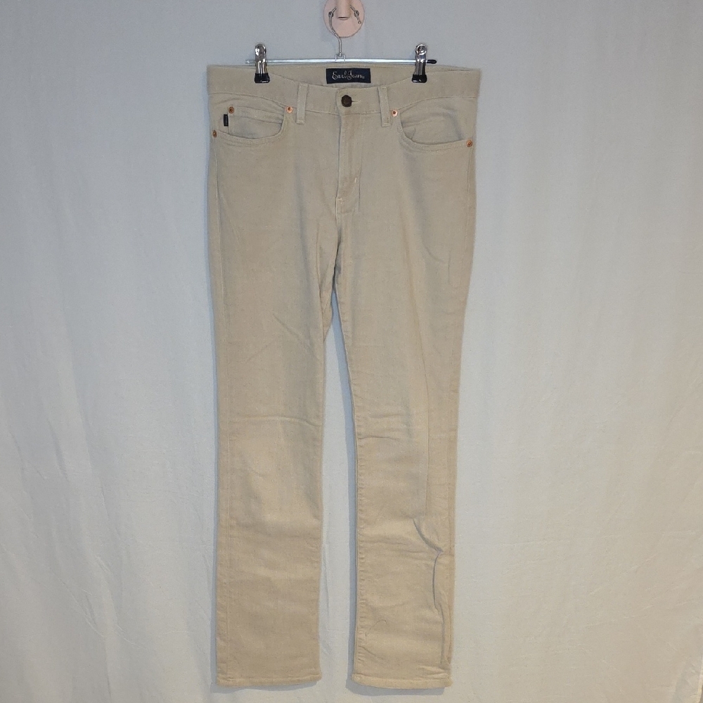 Earl Jeans Women's Straight Leg Light Tan Jeans